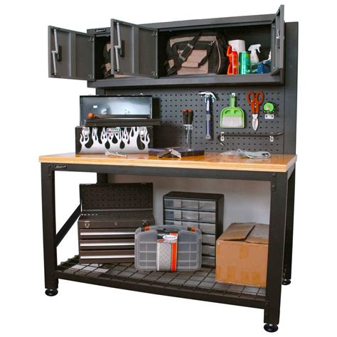 steel bench style cabinet|workbench storage cabinets.